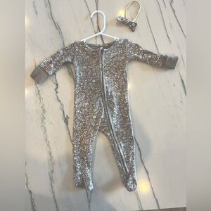Colored Organics Peyton zipper footie